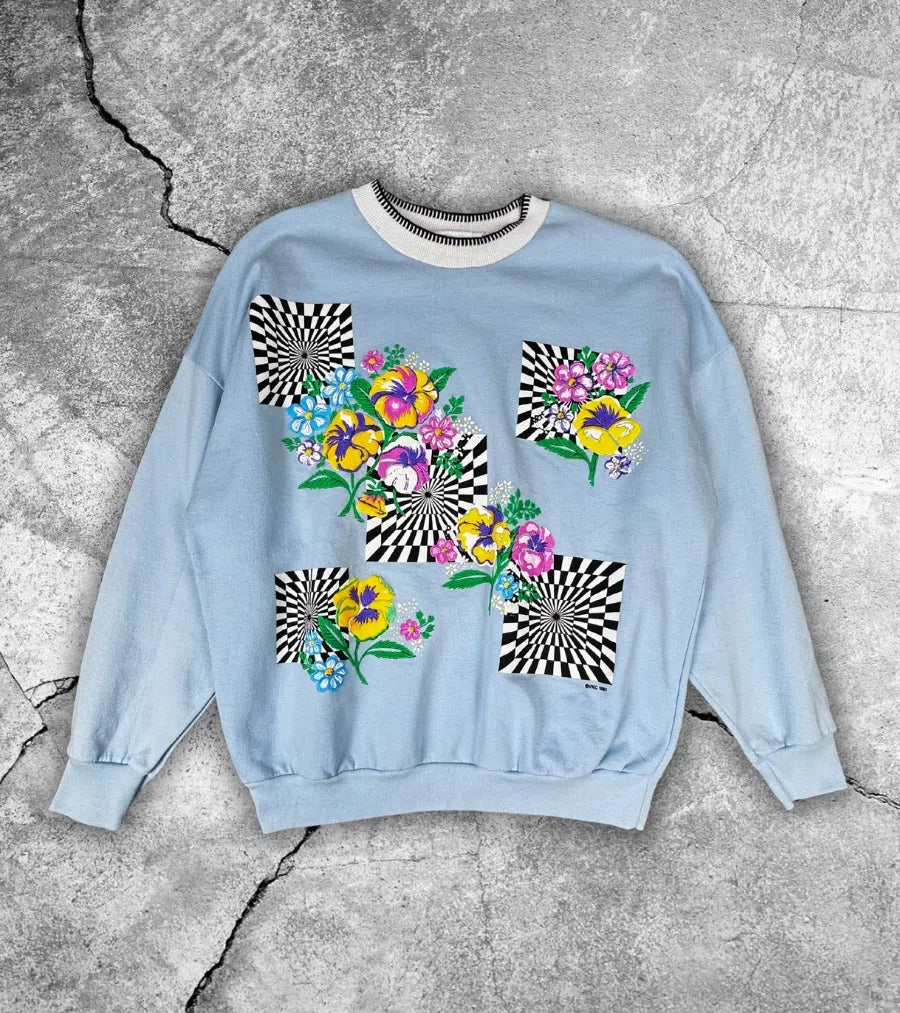 Retro Blumensweater S